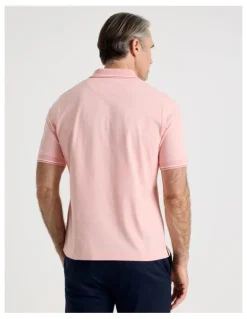 Regatta Contrast Tipping Jersey Polo in Pink