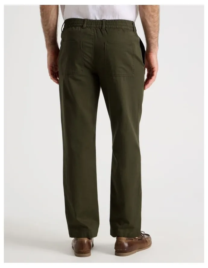 Regatta Cotton Linen Pant in Khaki