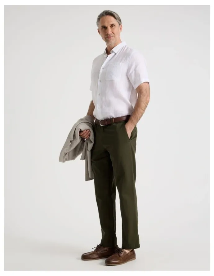 Regatta Cotton Linen Pant in Khaki