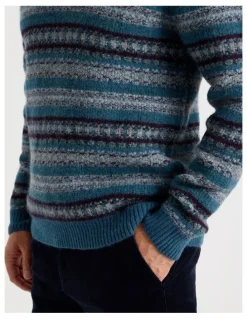 Regatta Fair Isle Sweater in Navy