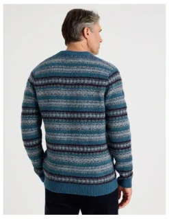 Regatta Fair Isle Sweater in Navy