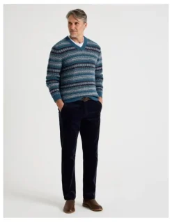 Regatta Fair Isle Sweater in Navy