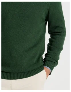 Regatta Half Zip Textured Knit in Sage