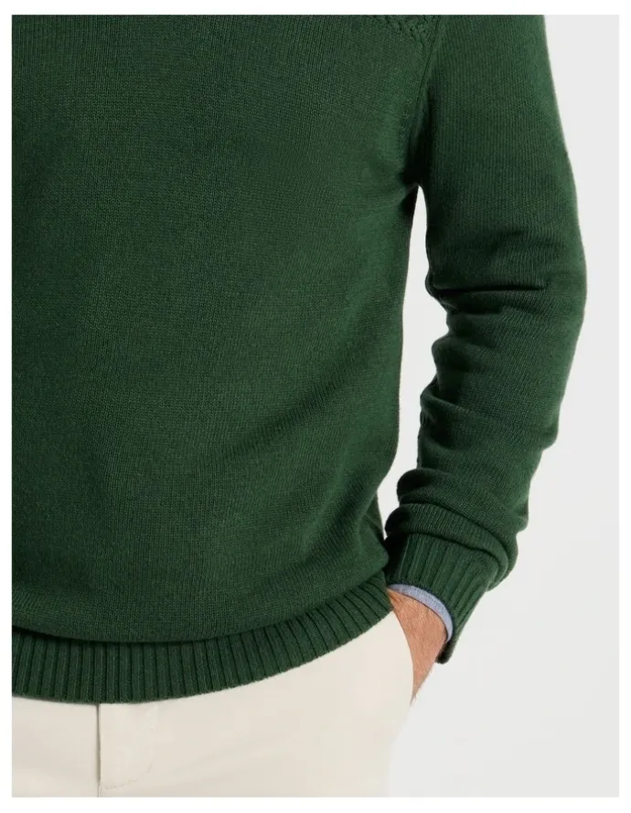 Regatta Half Zip Textured Knit in Sage