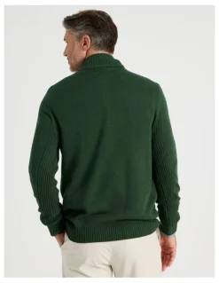Regatta Half Zip Textured Knit in Sage
