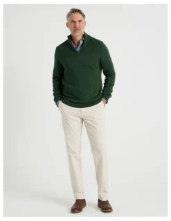 Regatta Half Zip Textured Knit in Sage