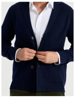 Regatta Knitted Blazer in Navy