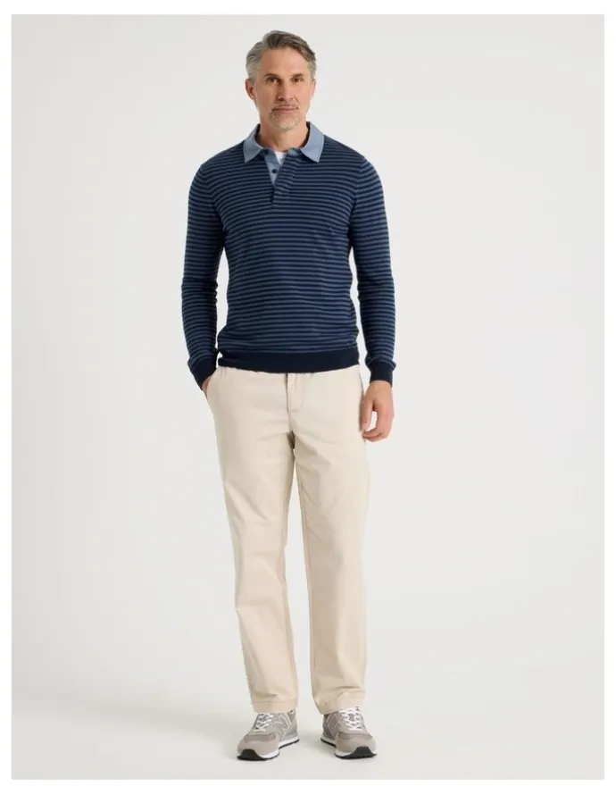 Regatta Knitted Rugby Polo in Navy