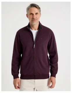 Regatta Long Sleeve Full Zip Sweat Top in Burgundy