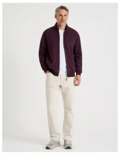 Regatta Long Sleeve Full Zip Sweat Top in Burgundy