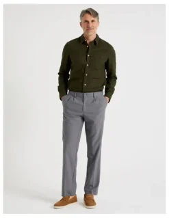 Regatta Long Sleeve Plain Shirt in Khaki