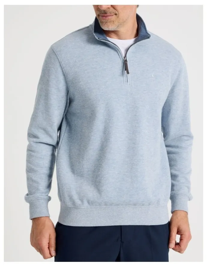 Regatta Long Sleeve 1/4 Zip Sweat Top in Light Blue