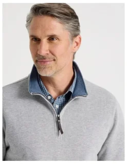 Regatta Long Sleeve 1/4 Zip Sweat Top in Grey