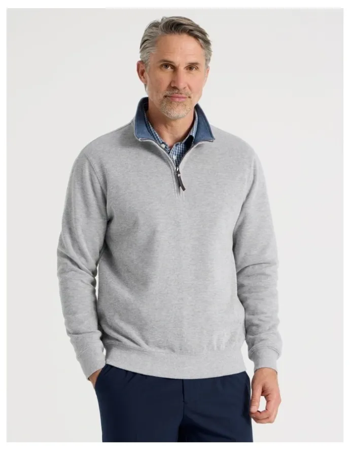 Regatta Long Sleeve 1/4 Zip Sweat Top in Grey