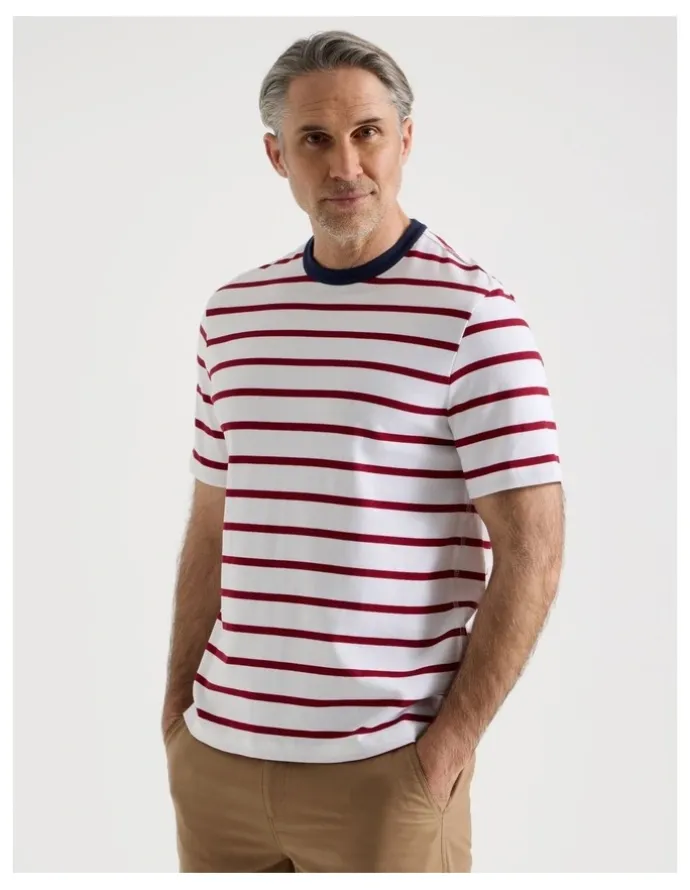 Regatta Nautical Stripe T-Shirt in Red