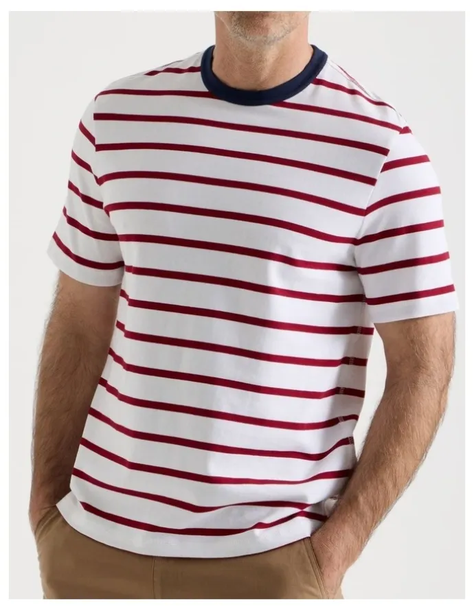 Regatta Nautical Stripe T-Shirt in Red