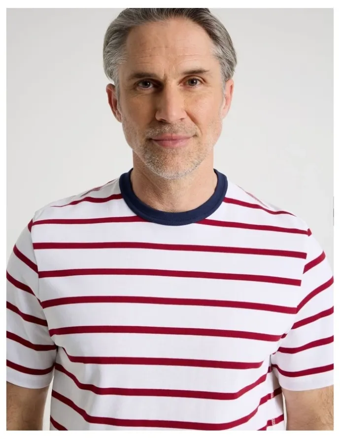 Regatta Nautical Stripe T-Shirt in Red
