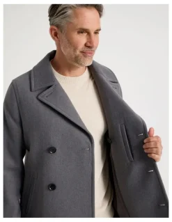 Regatta Pea Coat in Grey