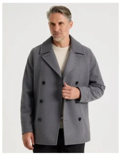 Regatta Pea Coat in Grey