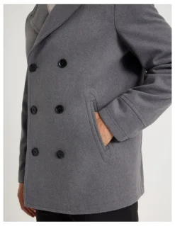 Regatta Pea Coat in Grey