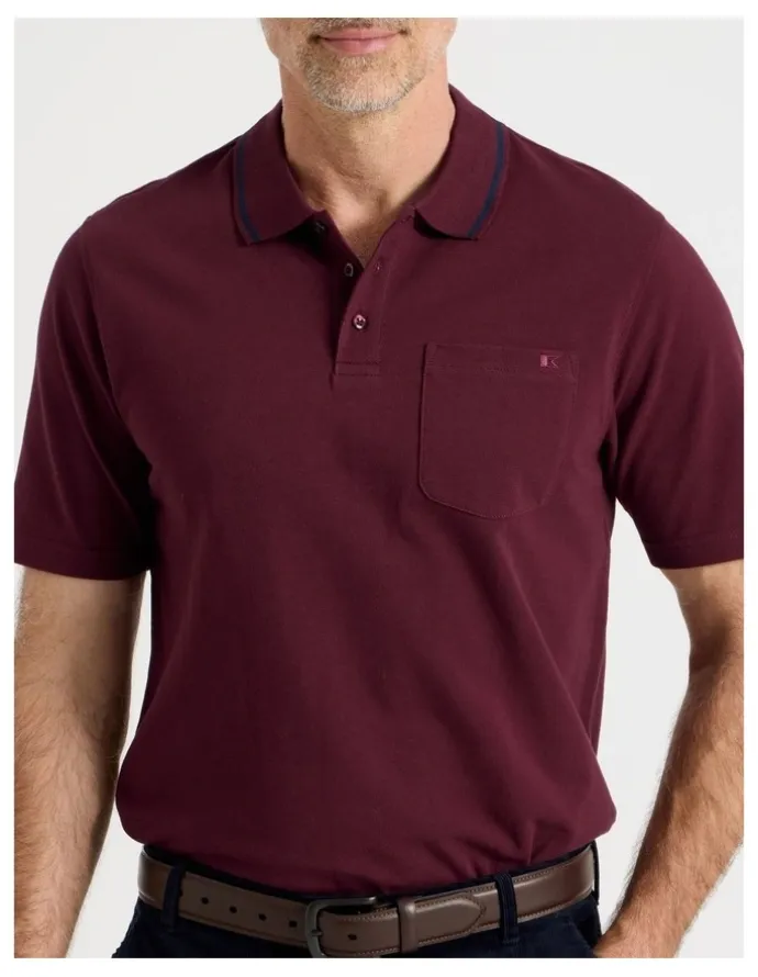 Regatta Pique Polo in Burgundy