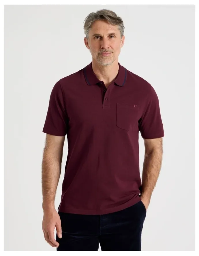 Regatta Pique Polo in Burgundy