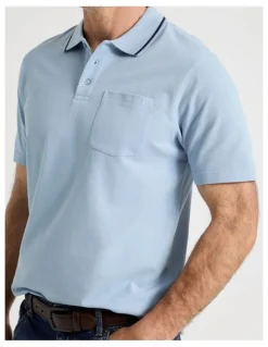Regatta Pique Polo in Light Blue