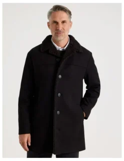 Regatta Sherling Collar Coat in Black