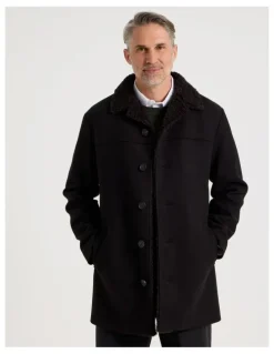 Regatta Sherling Collar Coat in Black