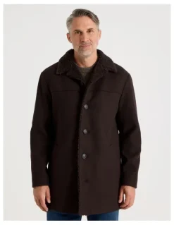 Regatta Sherling Collar Coat in Brown