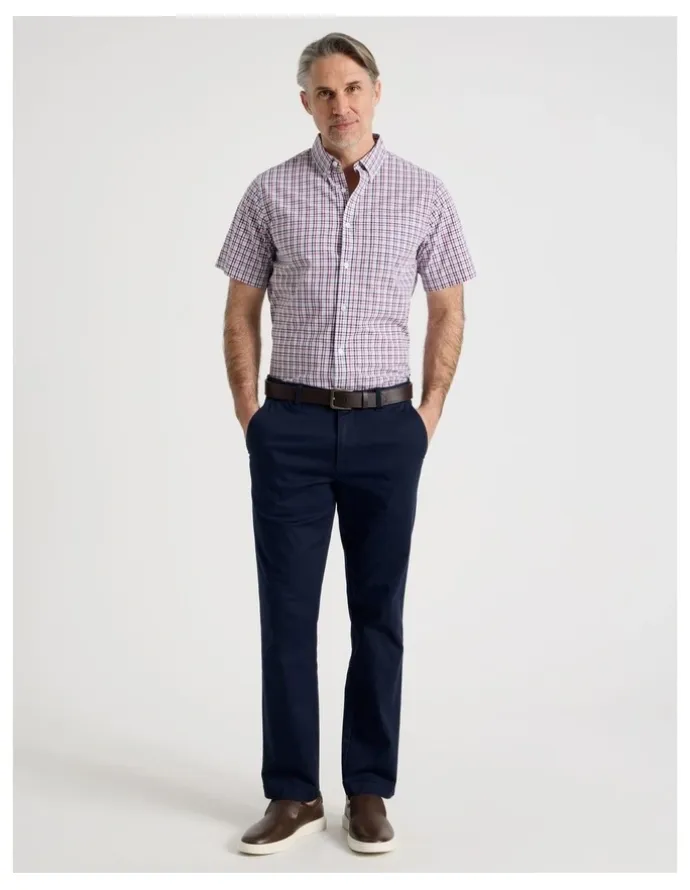 Regatta Short Sleeve Shirt in Red Check