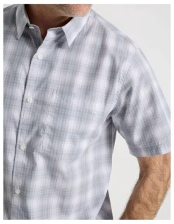 Regatta Short Sleeve Shirt in Light Blue Multi Check
