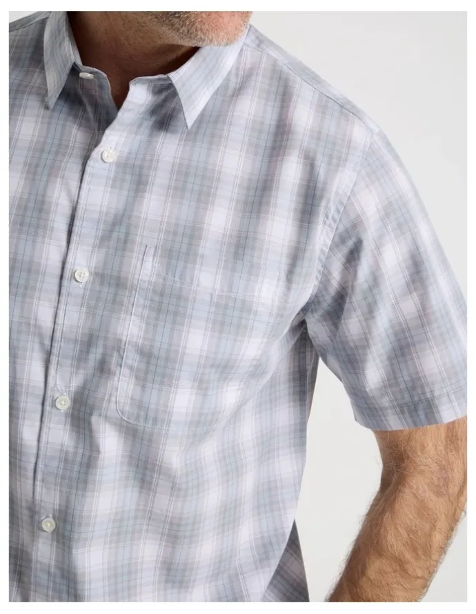 Regatta Short Sleeve Shirt in Light Blue Multi Check