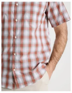 Regatta Short Sleeve Shirt in Red Multi Check