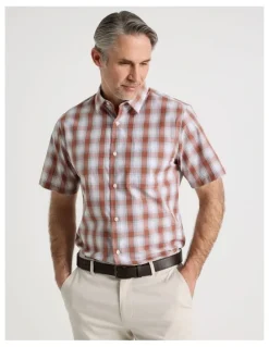 Regatta Short Sleeve Shirt in Red Multi Check