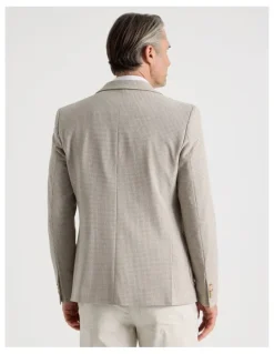 Regatta Textured Blazer in Sand Check