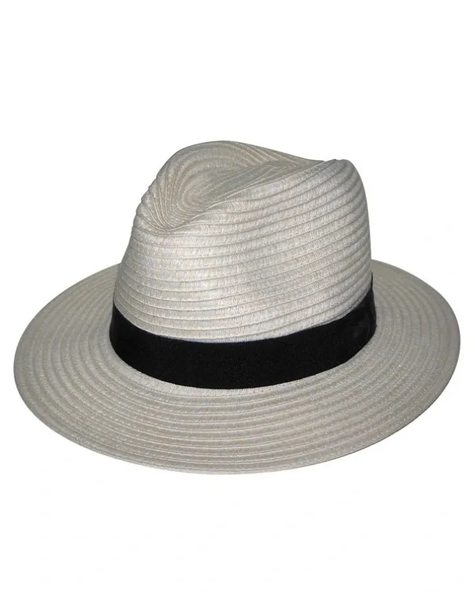 Rigon Phoenix Panamate Fedora Hat in Ivory