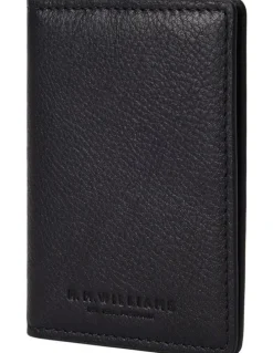 R.M.Williams Farrier Fold Cardholder Wallet in Black