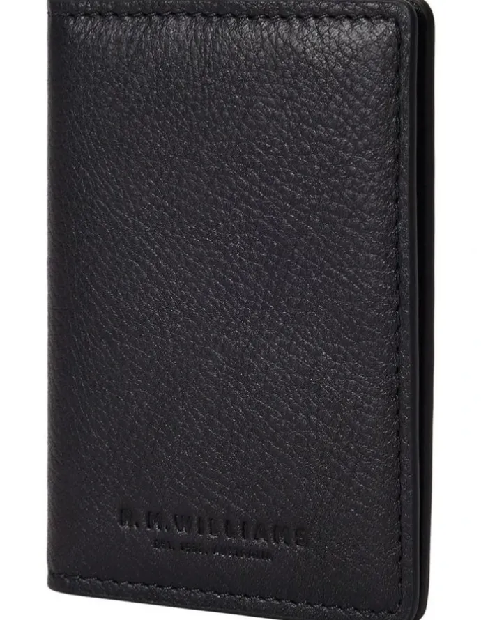 R.M.Williams Farrier Fold Cardholder Wallet in Black