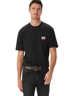 R.M.Williams Branded T-shirt in Black