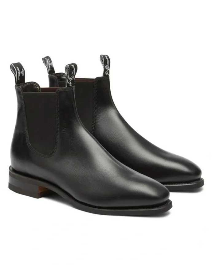 R.M.Williams Comfort Craftsman Wide Fit Shoe in Black