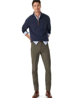 R.M.Williams Ernest Merino 1/4 Zip Knit in Navy