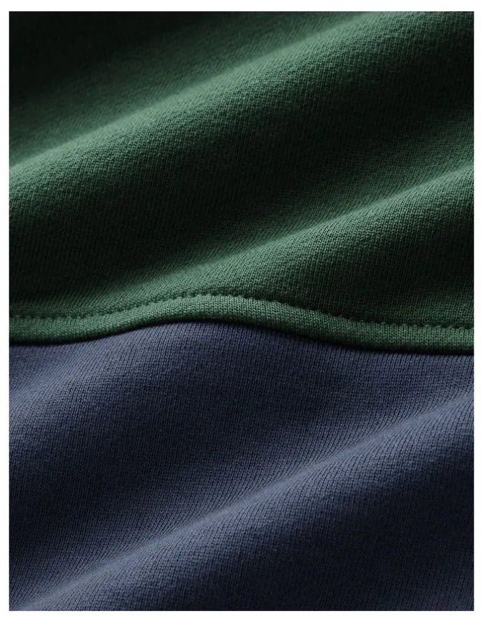 R.M.Williams Heritage Panel Quarter Zip Worker Blue