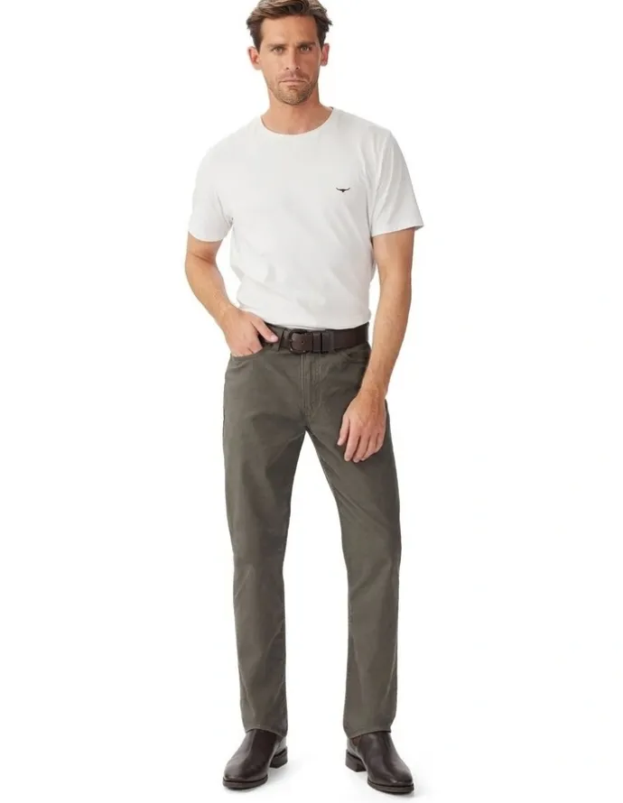R.M.Williams Loxton 5 Pocket Pant in Silt