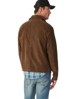 R.M.Williams Munro Cord Harrington Jacket in Caramel
