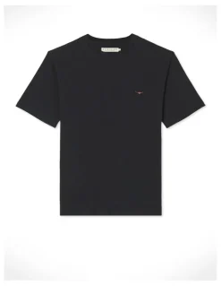 R.M.Williams Parson T-shirt in Black/Chestnut