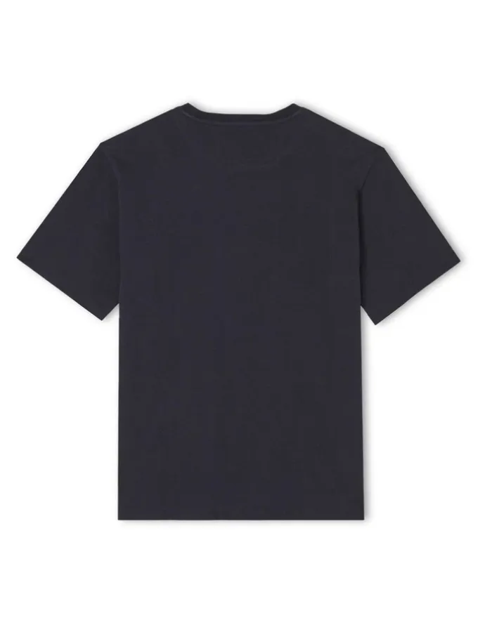 R.M.Williams Parson T-Shirt in Navy/Chestnut