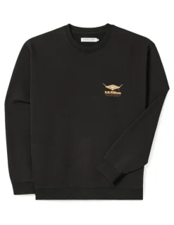 R.M.Williams Percy Crew Neck Sweatshirt in Black