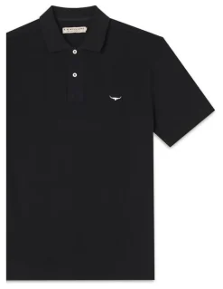 R.M.Williams Rod Polo Shirt in Black