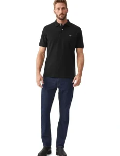 R.M.Williams Rod Polo Shirt in Black